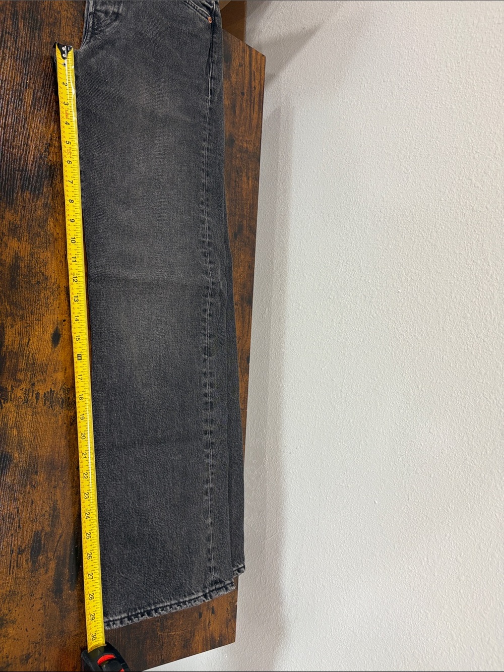 Buck Mason Women’s The Original Straight Leg Mid Rise Jeans Size 23 Charcoal - Picture 6 of 13